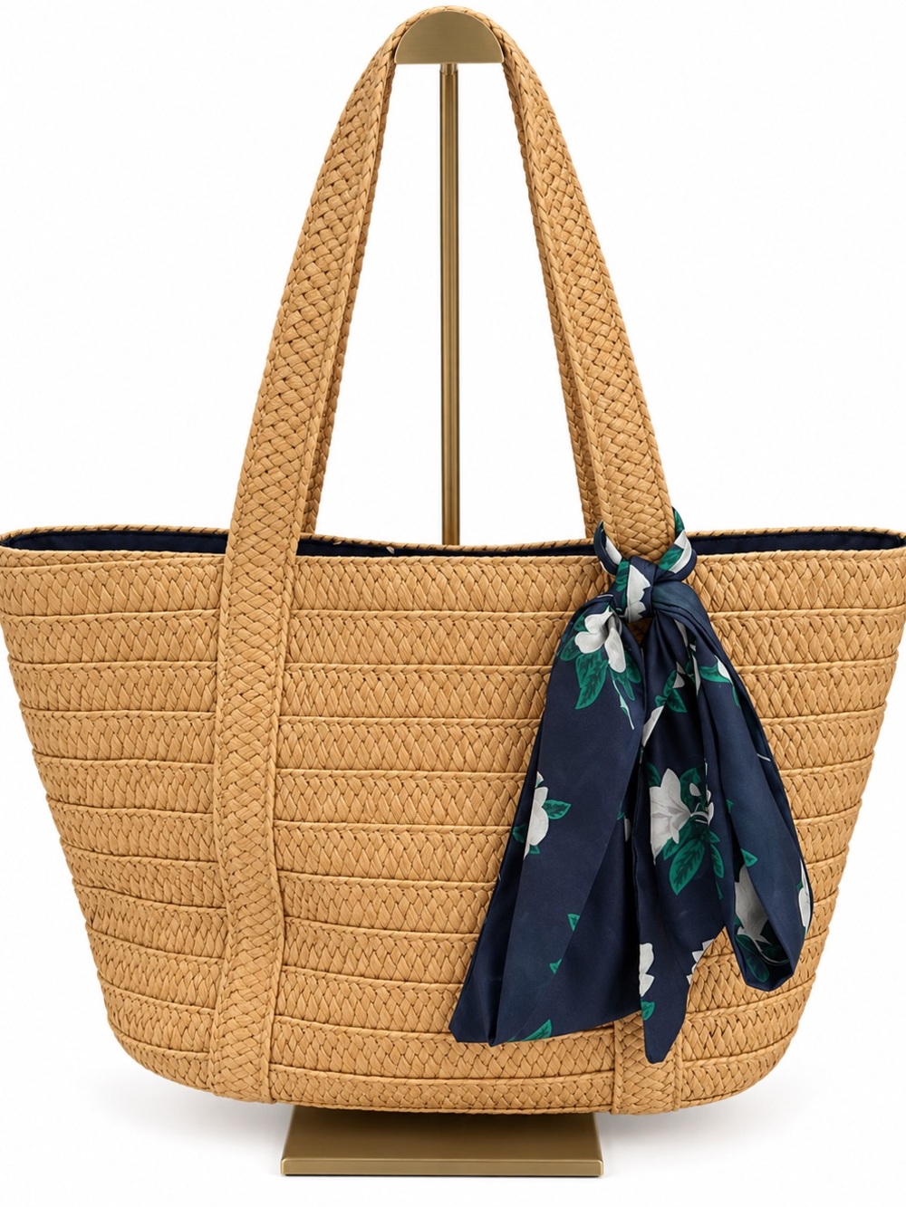 Draper James Woven Straw Tote Bag